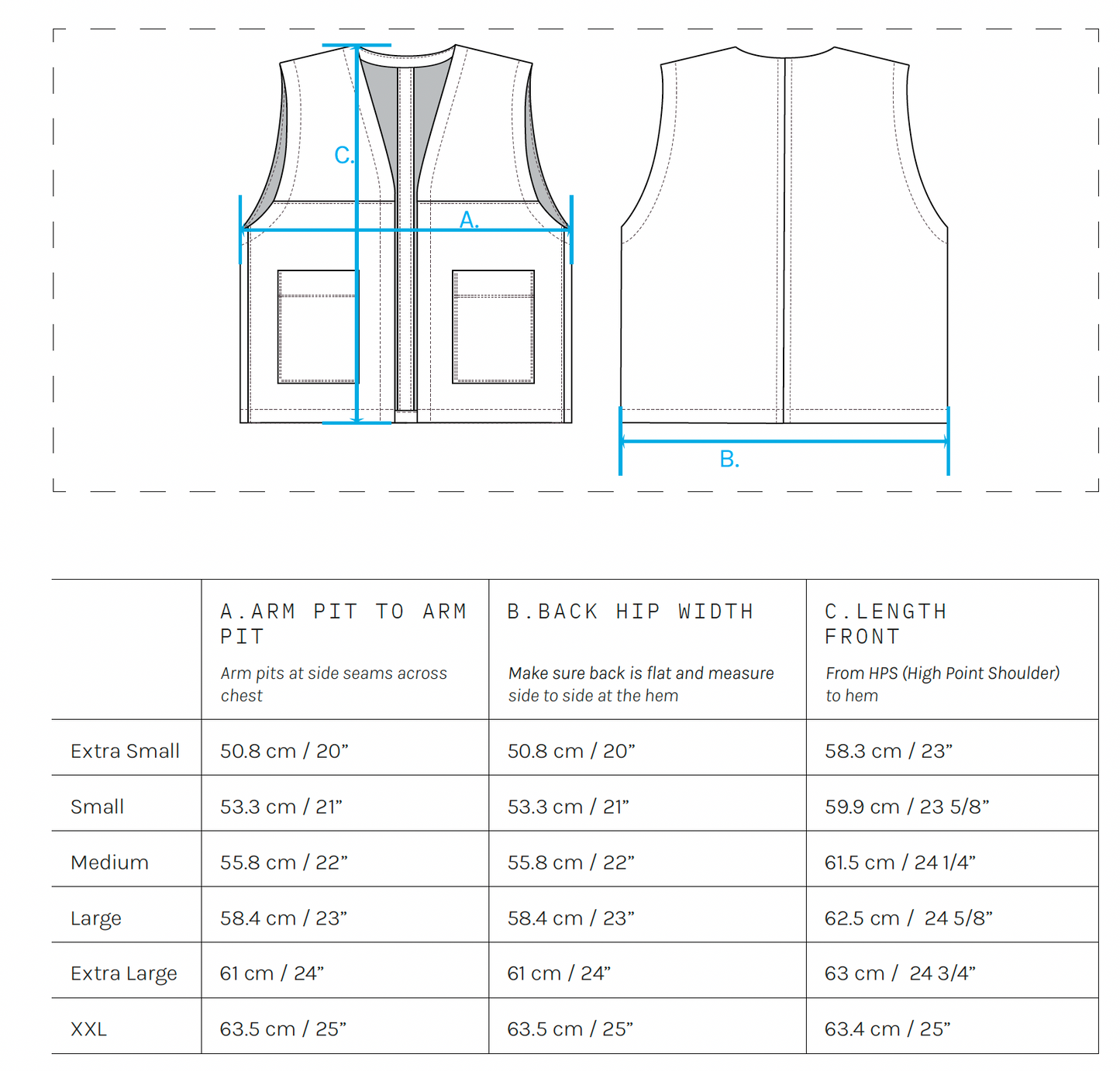 The Workwear Vest- Pattern