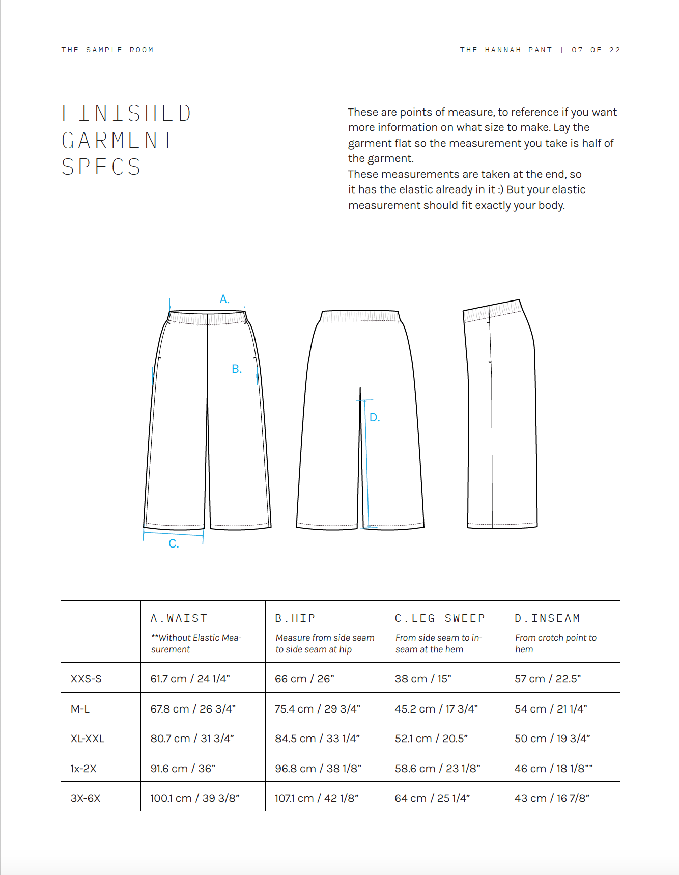 The Hannah Pant- Pattern