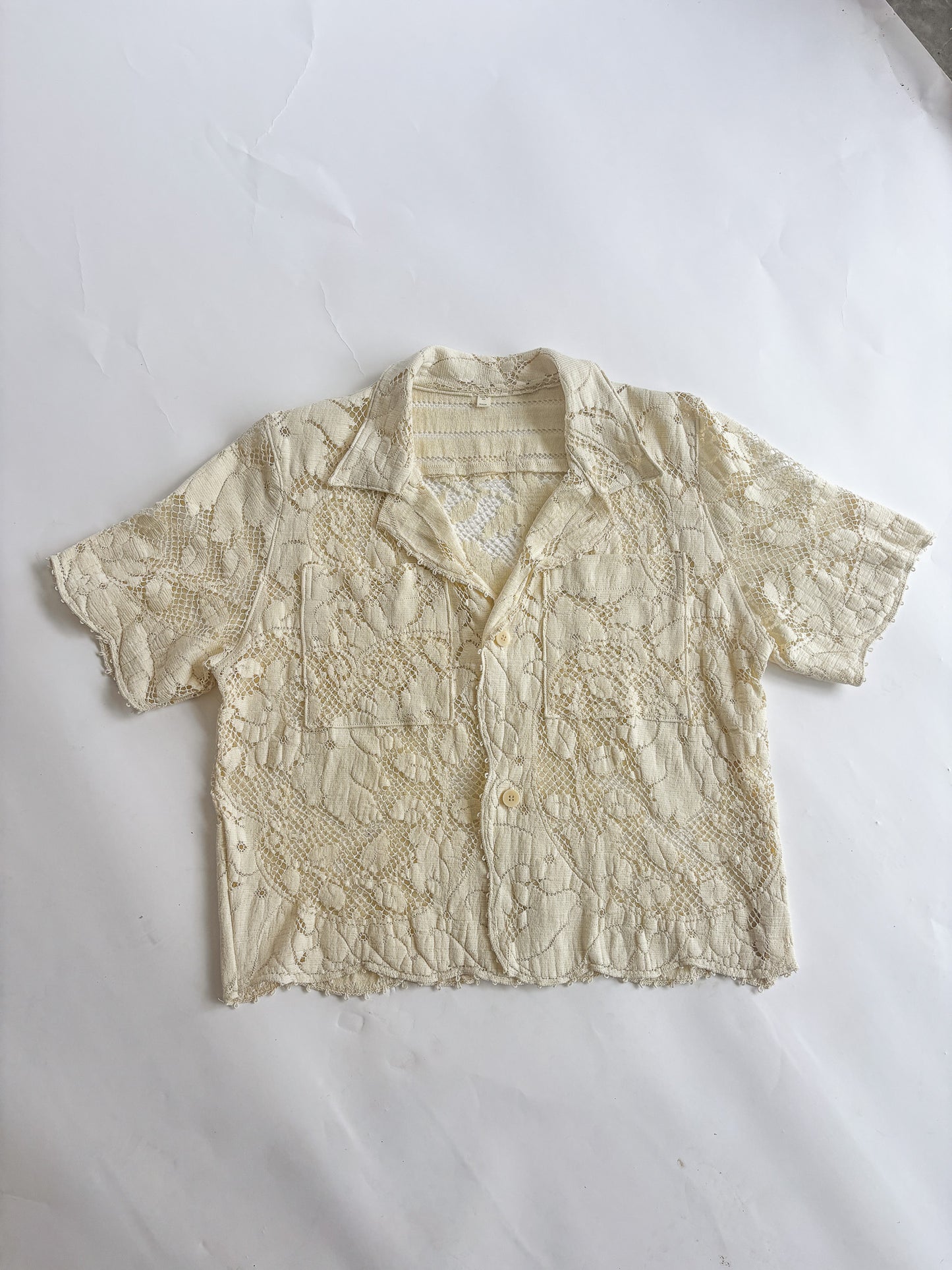 Lace Tablecloth Button Down