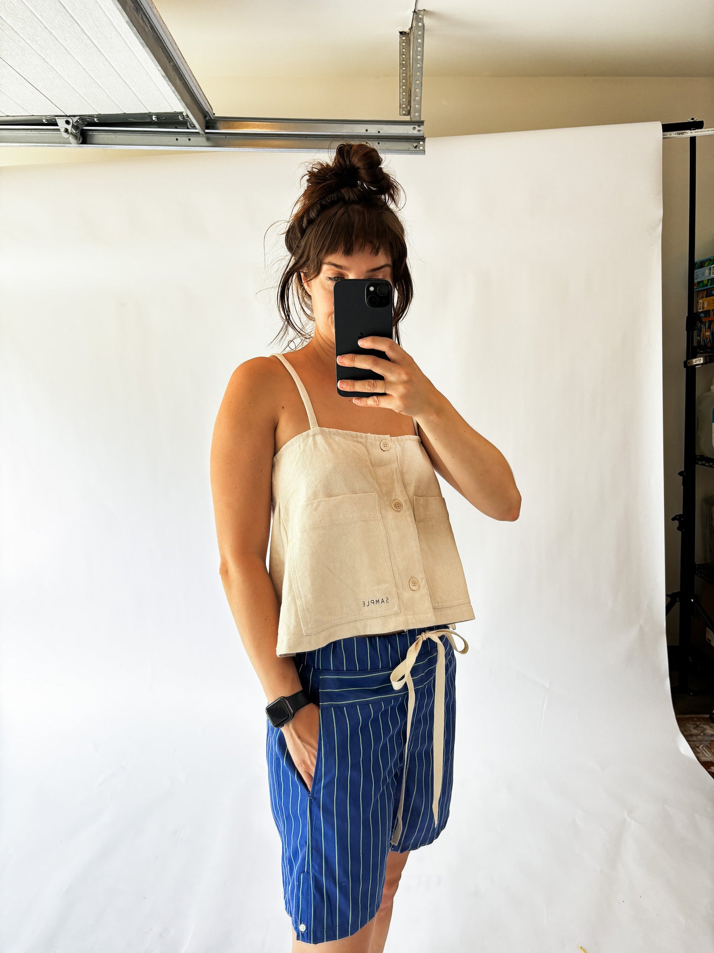 Striped Workwear Shorts