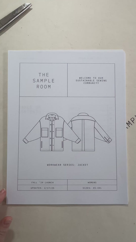 Workwear Jacket- Pattern – The Sample Room